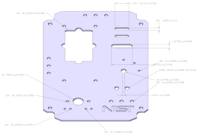 PMI visualization component. Angular, linear and radial dimensions, thicknesses